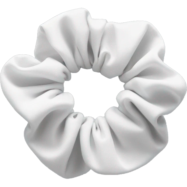 white scrunchie emoji