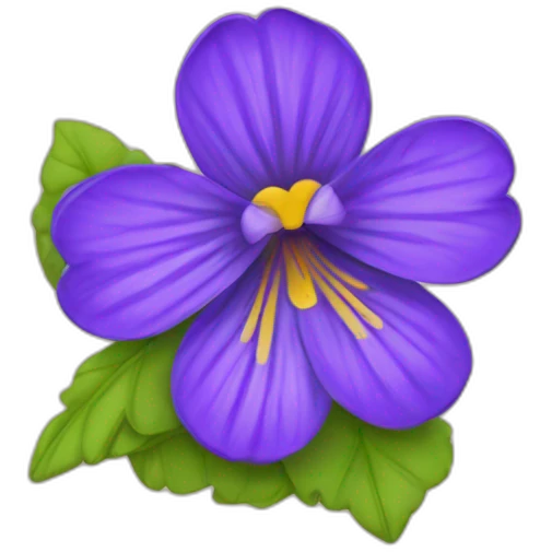 Une fleur violette emoji