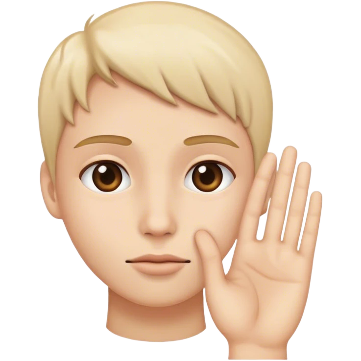 Palm to face emoji