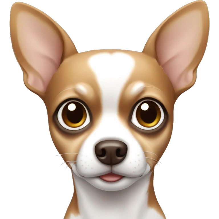 brown and white chihuahua emoji
