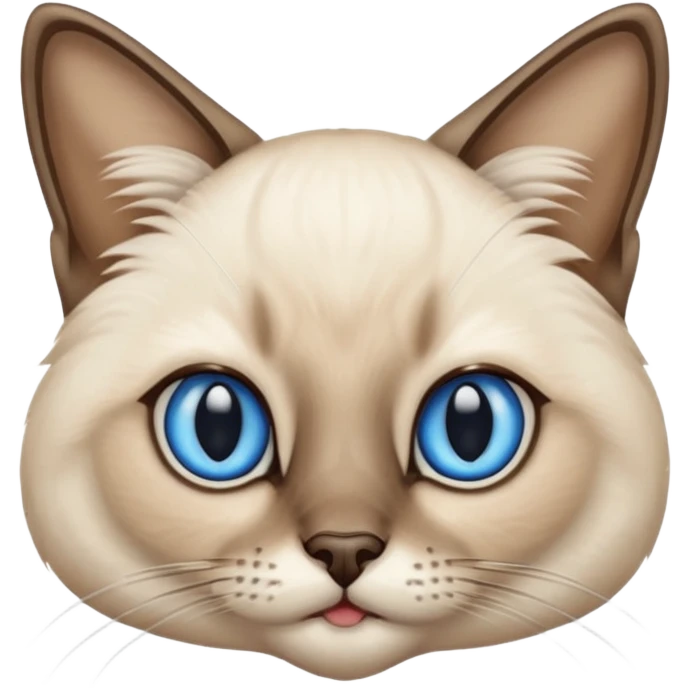 siamese cat with blue eyes emoji