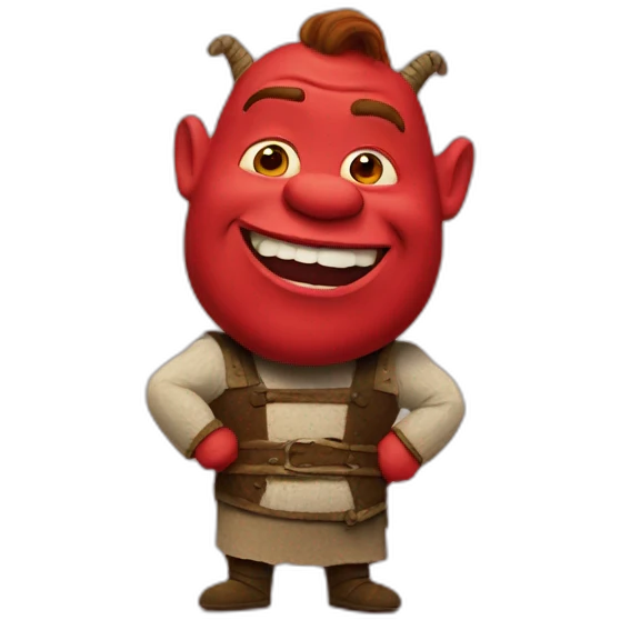 red-shrek emoji
