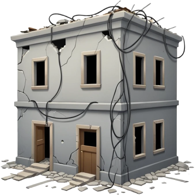 Damaged Building Interior emoji