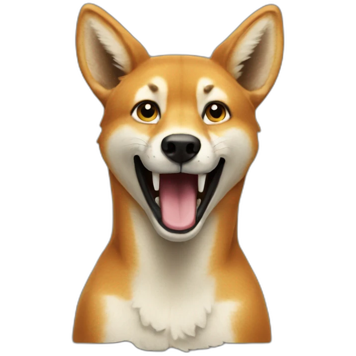 A dingo saying yeah emoji