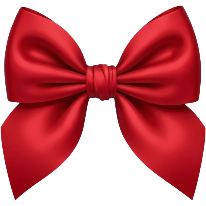 Dark red bow  emoji