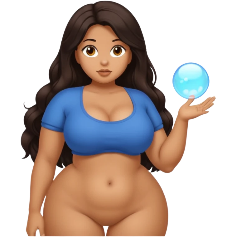 Thicc thighs, bubble boobs emoji