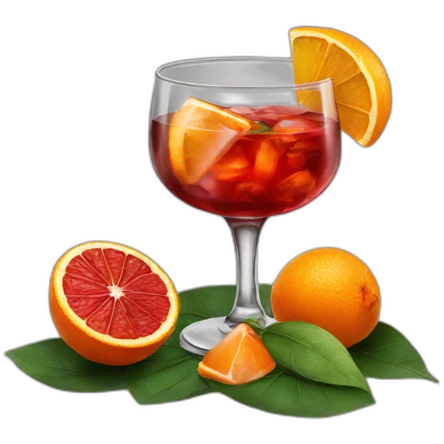 Negroni cocktail emoji