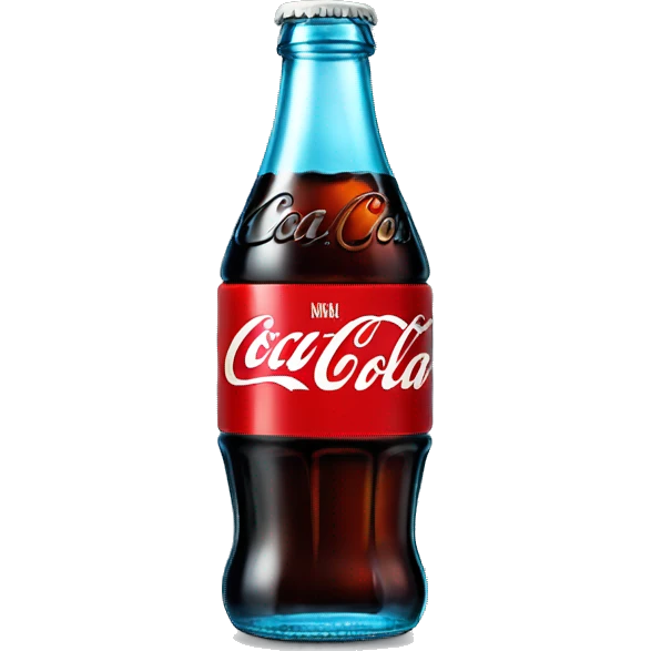 Coca cola blue emoji