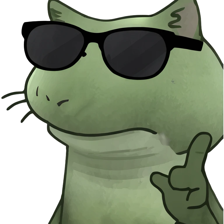Cat with sunglasses emoji