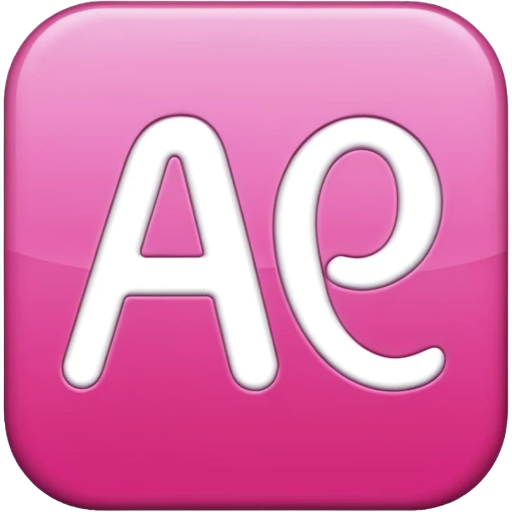 pink afterpay word emoji