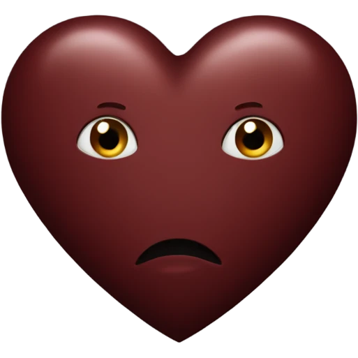 Dark red Heart emoji