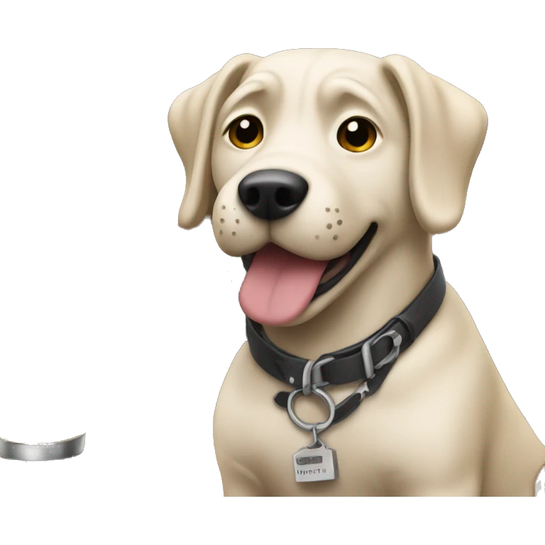 Dog named Stella working at a small town bar emoji