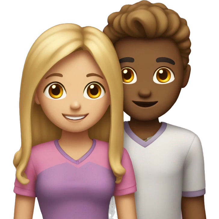 Showing brother/sister love heart emoji emoji