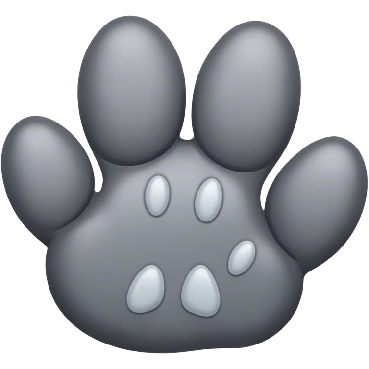 gray paw emoji