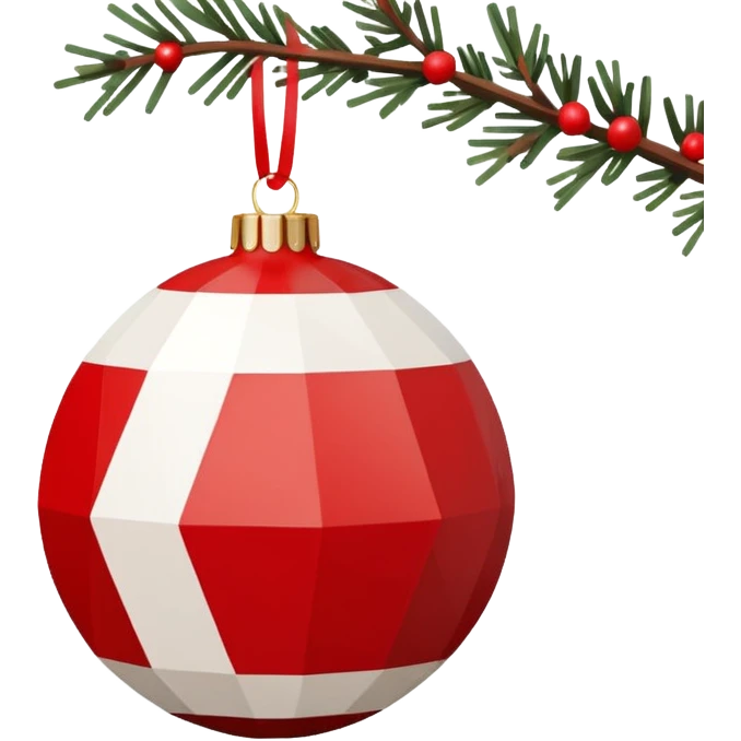 scandi style christmas ornament  emoji