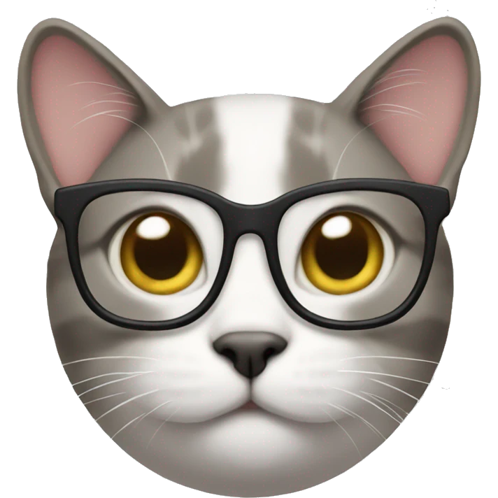 Cat with glasses emoji