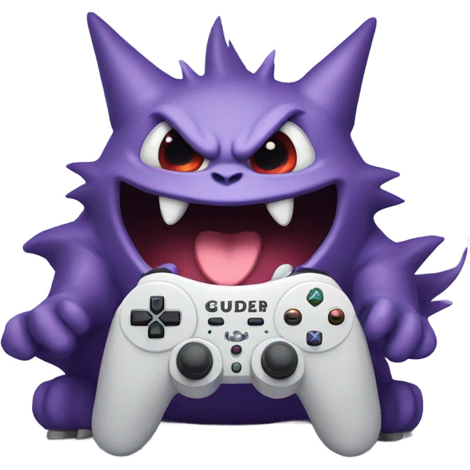Gengar playing video games  emoji