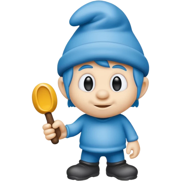 smart smurf  emoji