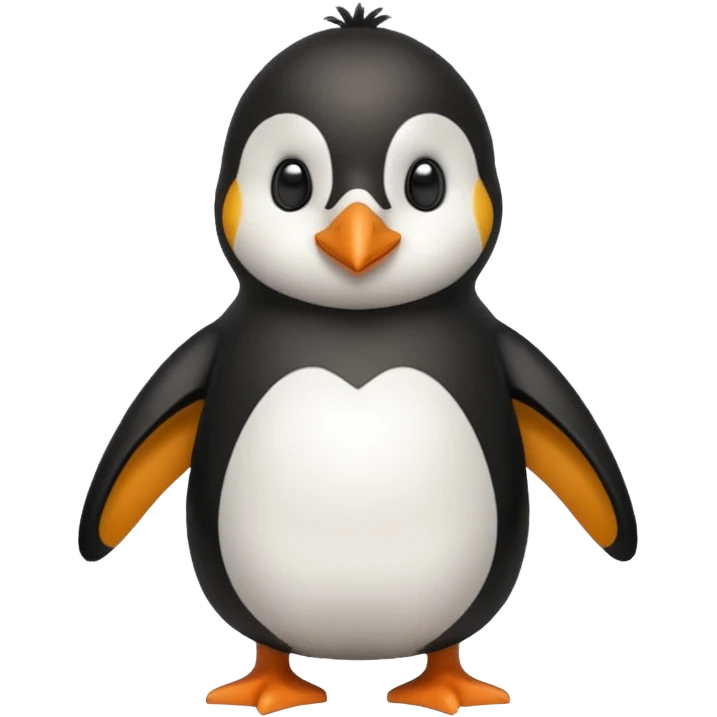 Penguin in a soccer jersey emoji