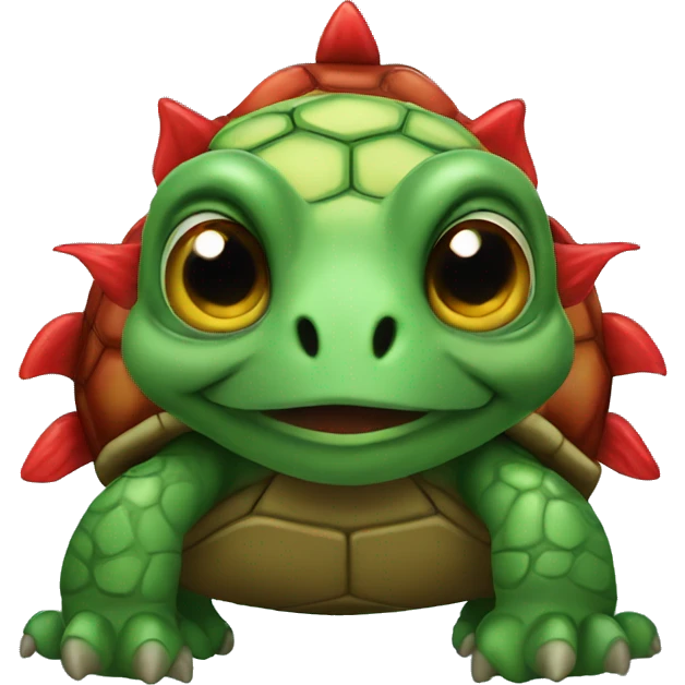 Turtle with devil horns emoji
