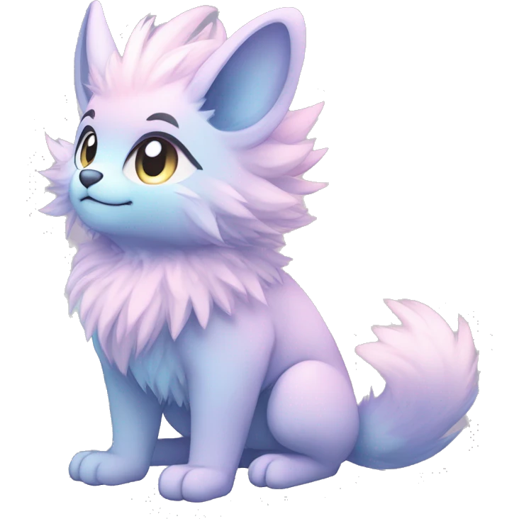 Anthro-Pastel-Gradient-Fur-Sona-Chibi-Shiny-Fakémon full body emoji