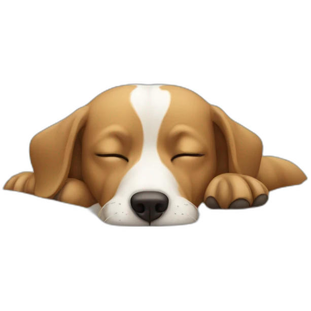 Chien dormant emoji