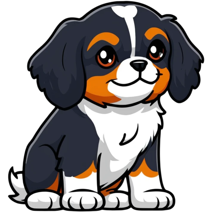 cavalier king charles spaniel dog emoji