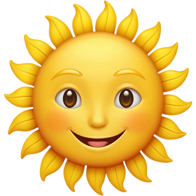 smiling sun emoji