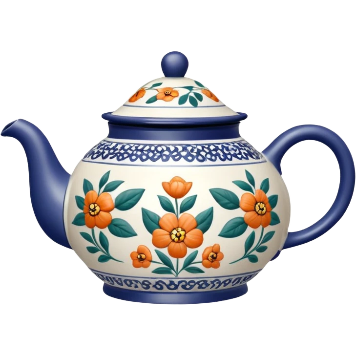 teapot with design on it emoji