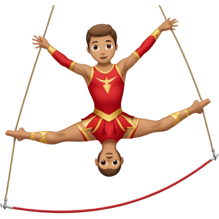 Acrobat – Slim performer mid-flip or balancing on rope emoji