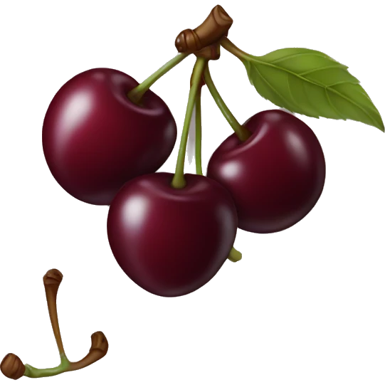 Burgundy cherry’s emoji