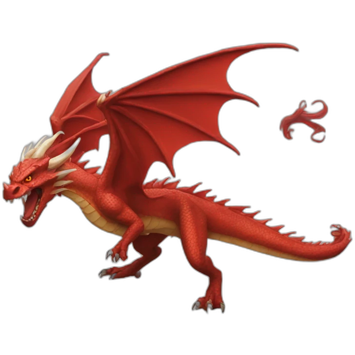 rage red dragon emoji