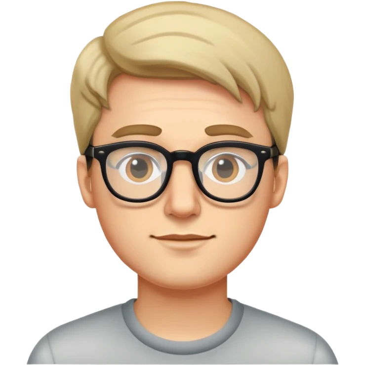 guy w glasses emoji