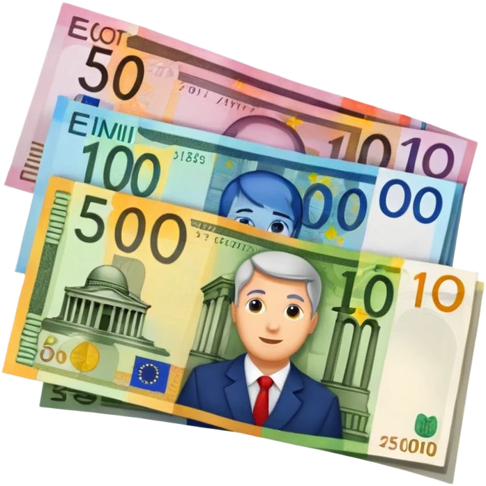 euro bills emoji