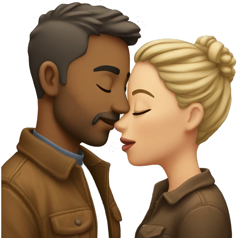 Couple kissing emoji