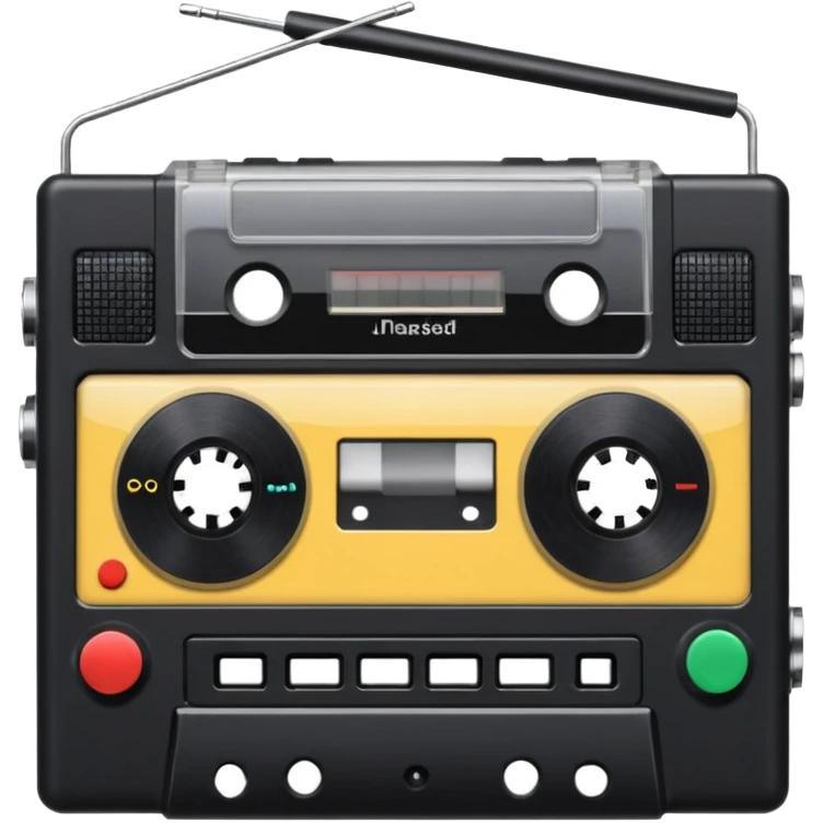 Cassette player emoji