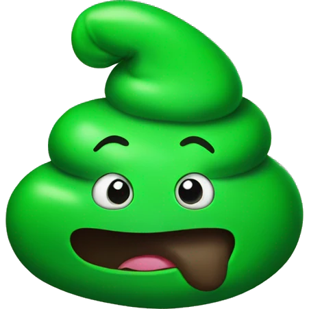 Green poop emoji