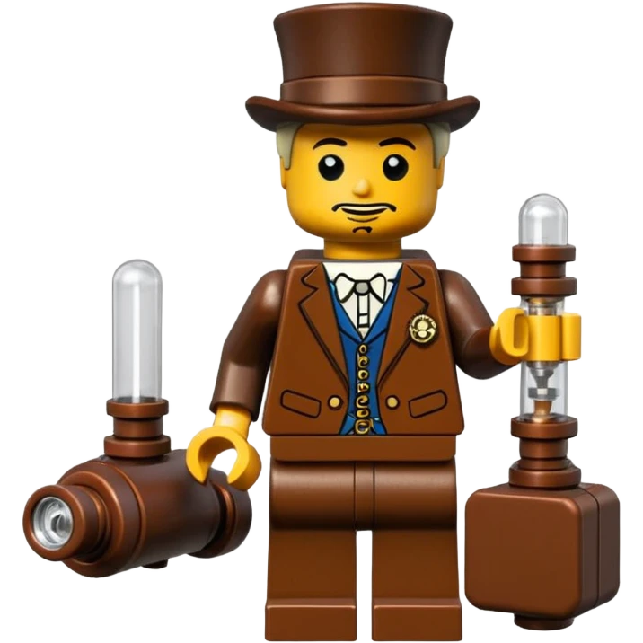 Steampunk Inventor lego toy emoji