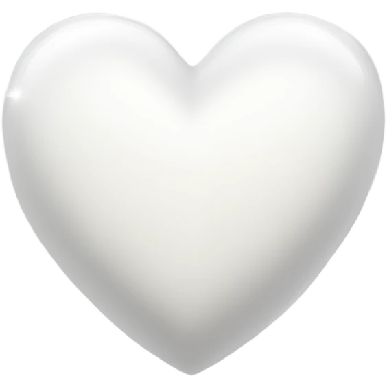White heart with sparkles emoji