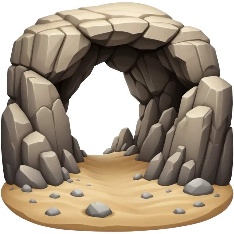 generate realistic detailed cave in 3d style with sand  emoji