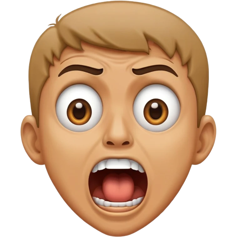 Man screaming emoji