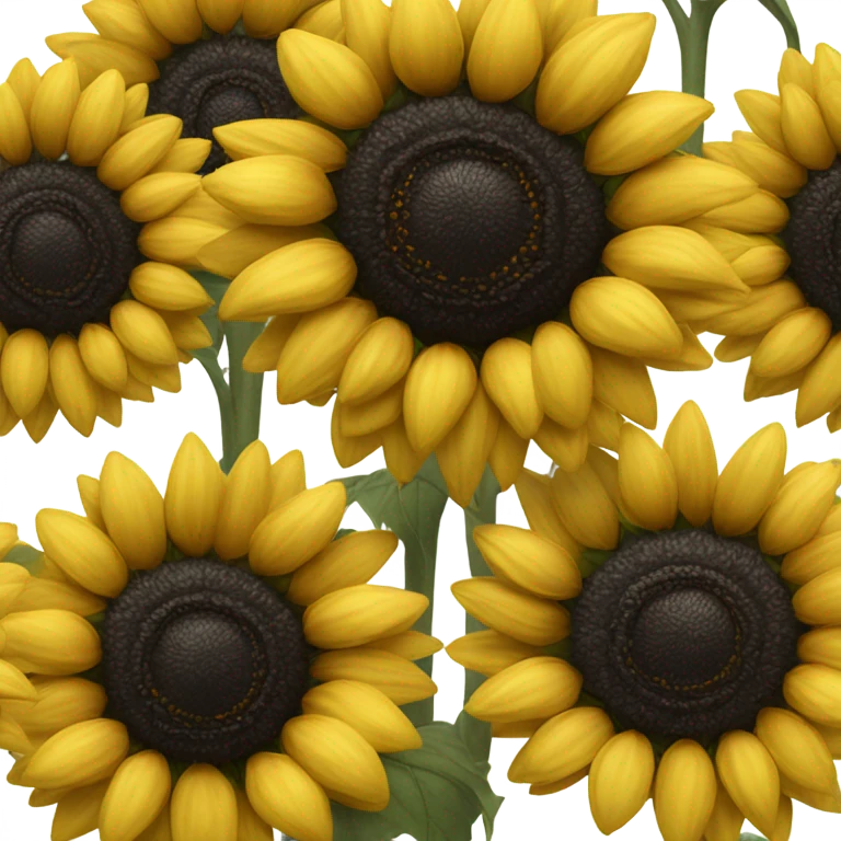 Black sunflowers  emoji