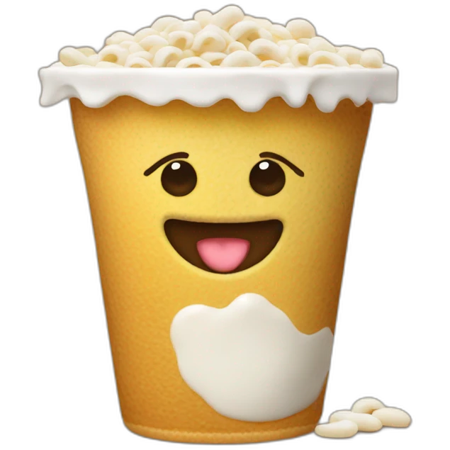 Cereales con leche emoji