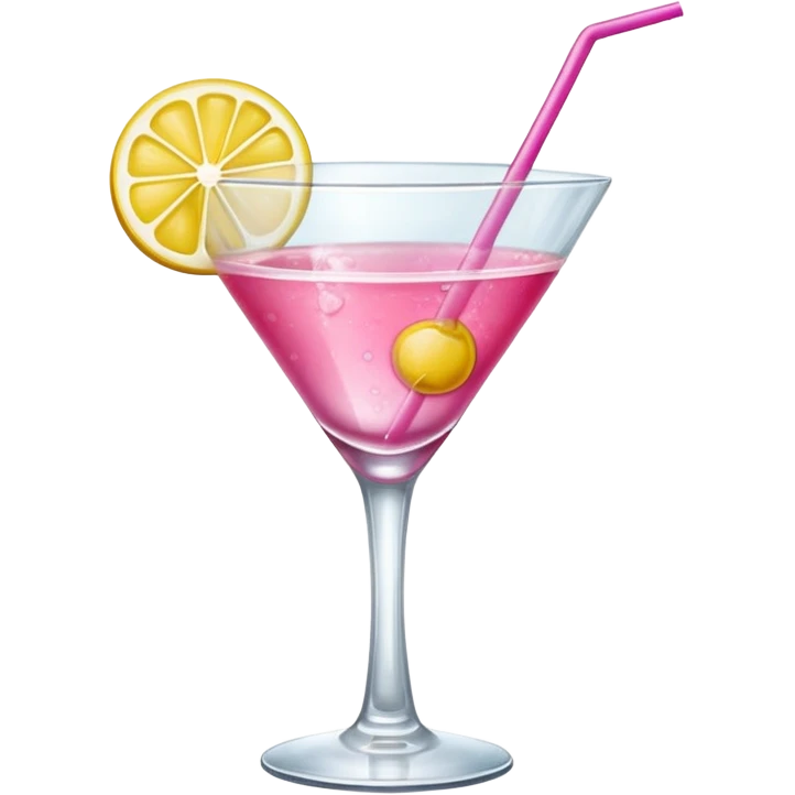 pink and yellow coctail drink emoji
