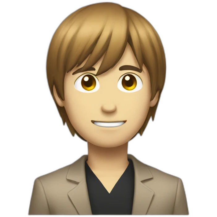 Light yagami smirking emoji