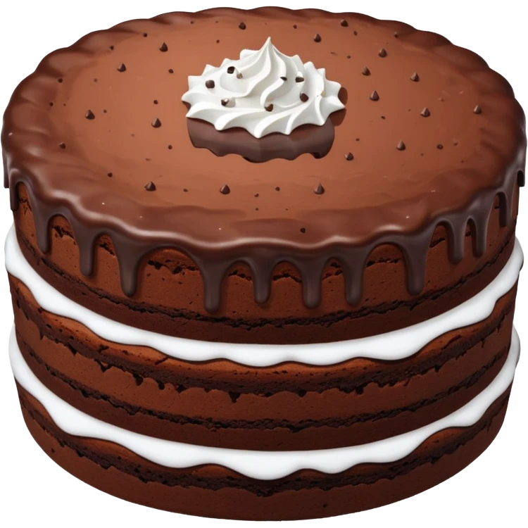 big circle Chocolate Brownie cake emoji