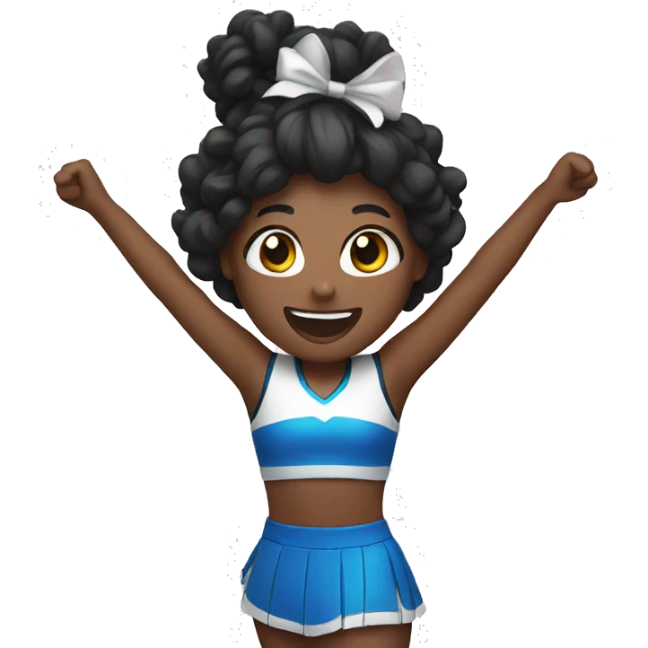 cheerleader cheering emoji