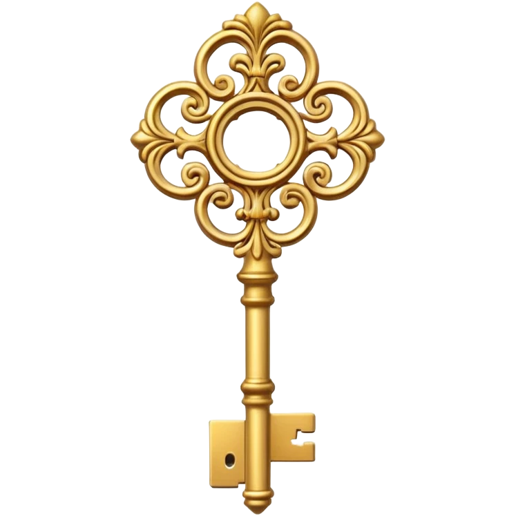 vintage rococo high detail key emoji