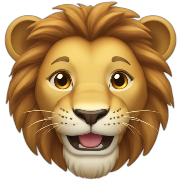 Lion smile emoji