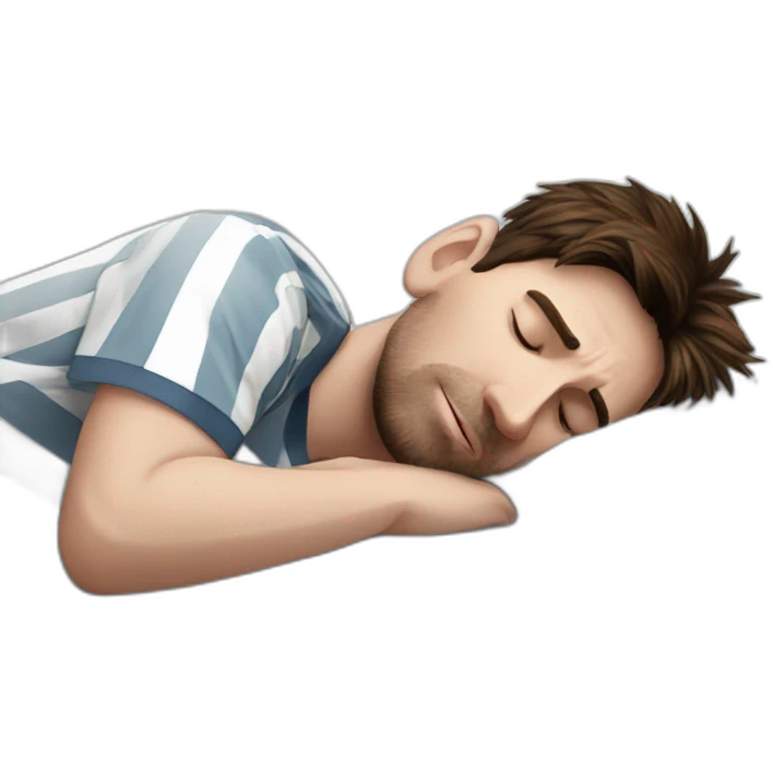 Lionel Messi sleeping emoji